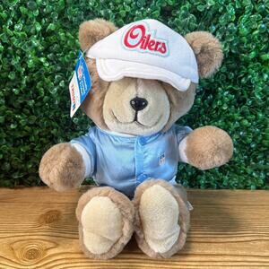 NWT Rare 1983 Trudy Houston Oilers NFL 14” Teddy Bear Plush Gift luv ya blue
